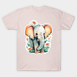 Adorable Baby Elephant: Cute and Charming T-Shirt